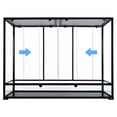 thumbnail image 3 of GUZZLO 135 Gallon Reptile Full Tempred Glass Terrarium, Black, 3 of 7