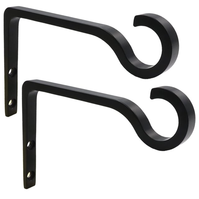 Soporte para plantas colgantes, gancho de metal para plantas de 5,6 pulgadas, colgador decorativo para plantas de pared para linternas colgantes, comedero para pájaros, cesta de flores, deco