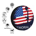 thumbnail image 3 of Bingfone Memorial Day Spare Tire Cover Weatherproof Universal Wheel Protectors for RV Camper Travel Trailer SUV Truck-17 inch, 3 of 8
