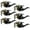 Matte Black Finish, variant on 6 Pack Matte Black Door Handles Privacy Door Levers, Heavy Duty Wave Style Bed/Bath Door Locks Interior Door Knobs, Reversible Levers for Right/Left Handed Doors