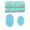 Turquoise, variant on Home Weavers Allure Collection 100% Soft Cotton Super Absorbent 2 Pcs Bath Towel Set & 2 Pc Bath Rug Combo, Machine Washable & Non Slip (Set of 4), Linen