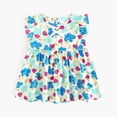 thumbnail image 2 of Robes Sans Manches à Fleurs pour Filles de 2 à 7 Ans Vêtements d'Été Princesse Gilet de Plage Robe d'Été, 2 of 6