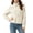 White, variant on CBASIHI Womens Thickened Fleece Sherpa Jackets- Loose Fit Fall Stand Collar Long Sleeve Casual Double Sided Zip Up Coat Sky Blue Size M-5XL