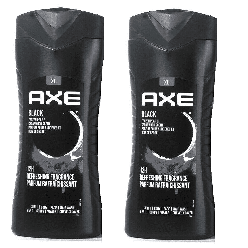 AXE 3in1 Body Wash BLACK, Net.Wt 13.5 fl.oz/400ml (2)