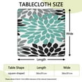 thumbnail image 2 of Colorful floral design stretch fit table cover, ideal for 36x36 inch outdoor patio and card tables, 2 of 6