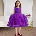 thumbnail image 4 of LYMAYTER Flower Girl Length Flower Dress Formal Ball Gown for 2-10Y Girl Wedding Pageant Party Celebrations, 4 of 8