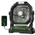 thumbnail image 1 of Ventilador de camping ROSHOPI recargable de 20000 mAh con luz LED verde, 1 of 9