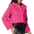 thumbnail image 2 of jobturf Womens Cropped Jacket Fashion Faux Furs Winter Coats Long Sleeve Going Out Tops Comfy Warm Fuzzy Open Front Cardigan Casual Outerwear, 2 of 7