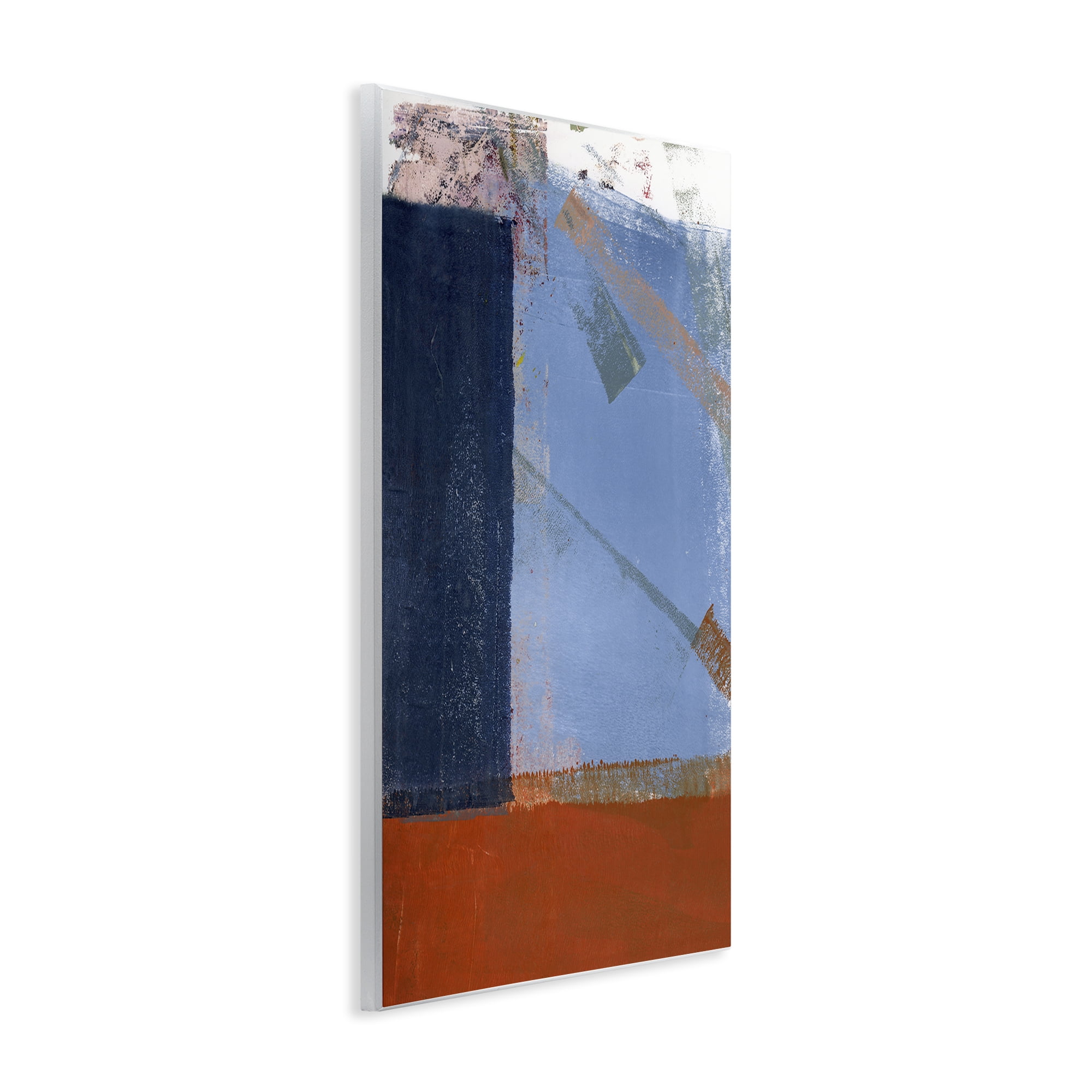 Stupell Industries Structured Shapes Abstract Abstract Painting Unframed Art Print Wall Art, 10 x 15