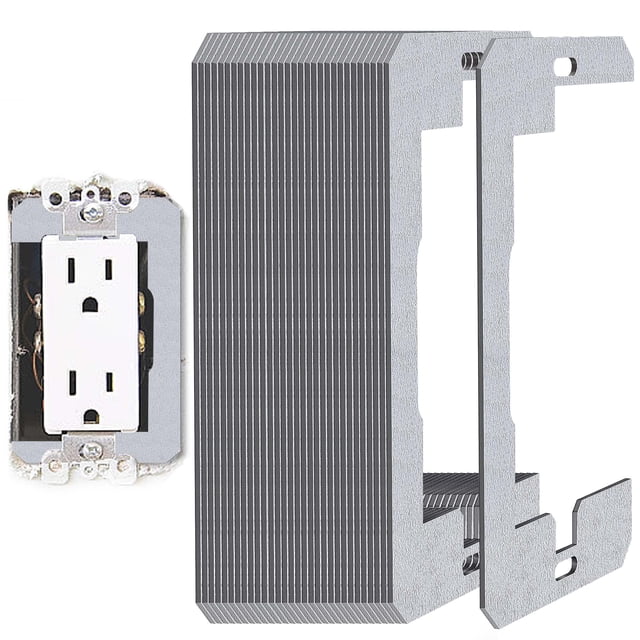 DECOHS 30 Pcs Wall Plate Spacer- Metal Flush Fit Device Leveling Plates- Receptacle Spacers Shims Leveler for Fixing Walls Electrical Outlet Electrical Boxes