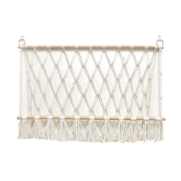 60*100cm Decorful Decoración de pared Macrame Tapiz colgante de pared Decoración de la habitación Arte tejido a mano Decoración colgante moderna Estilo elegante de granja Dormitorio hecho a mano L