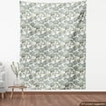 thumbnail image 4 of Ambesonne Jungle Silhouette Fabric by the Yard Upholstery, Art Abstract Leaf, 2 Yards, Yellow Green Eggshell, 4 of 5