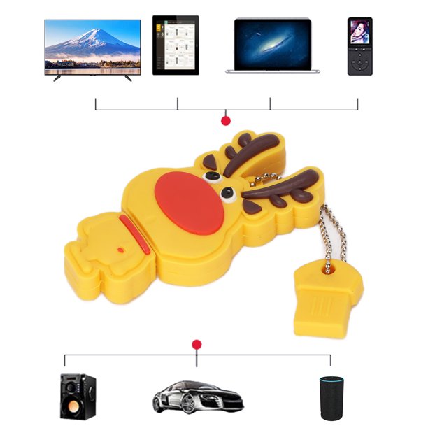 Unidad Flash USB USB 20 de Alta Velocidad Estilo Navideño Unidades de Memoria USB Externas Plug and Play para Almacenamiento de Datos Transmisión Compartida para