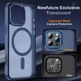 thumbnail image 4 of Funda de teléfono Newfuture diseñada para iPhone 16 Pro, color azul marino, 4 of 7