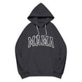 thumbnail image 5 of Simua Oversized Hoodies for Women Drawstring Hooded MAMA Printed Basic Soft Sweatshirts Tops Fall Winter Trendy Outfits, 5 of 6