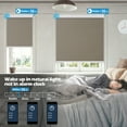 thumbnail image 3 of Keego Motorized Shade Remote Control App Control Voice Control Silent Rechargeable Blackout Roller Blinds Auto Window Blinds Rosy Brown,27.5"w x 66"h, 3 of 8