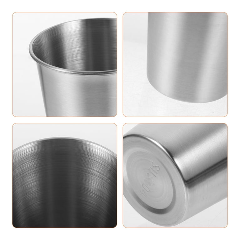 Drinking Glasses 6 Piece Set Household Metal Cups Water