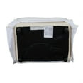 thumbnail image 2 of Sunset Trading Ariana Contemporary Fabric Slipcovered Ottoman in White, 2 of 5