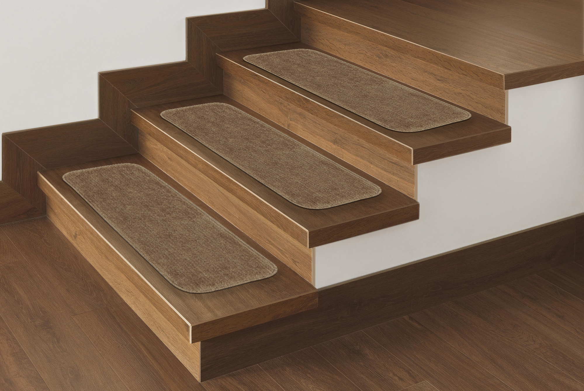 Comfort Collection Soft Solid NonSlip Plush Carpet Stair Treads, 9" x 26"