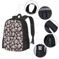 thumbnail image 4 of Daiia Hand Drawn Pig Backpack for Men and Women -Durable Backpack Large Capacity, Water-Resistant Bag with Adjustable Straps and Laptop Compartment, 4 of 9