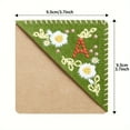 thumbnail image 2 of QJUHUNG 1pc Hand Embroidered Corner Bookmark  Hand Stitched Felt Corner Letter Bookmark  Felt Triangle Bookmark  Cute Flower Letter Embroidery Bookmarks For Book Lovers(summer) ZZZ, 2 of 7