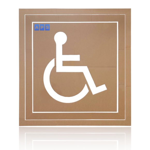 Plantilla PNR APS 30" Conjunto de 3 Piezas para Estacionamiento para Personas con Discapacidad