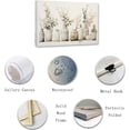 thumbnail image 2 of ZHONGYUTONG Bathroom Wall Art Rustic Flower in Vase Picture Farmhouse Floral Bouquets Canvas Prints Beige Botanical Artwork Country Kitchen Wall Decor (20.00" x 30.00"), 2 of 6