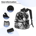thumbnail image 5 of Lsque Seamless Pattern With Skulls Classic Casual Backpack - Large Capacity Water-Resistant Backpack for School, Work, Travel, and Outdoor Activities, 5 of 8
