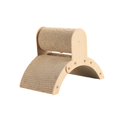 thumbnail image 4 of kusrkot Pont en Arche pour Chat Planche à Gratter Ondulée Stable Recyclable Planche à Gratter pour Chat Marron Taille m, 4 of 9