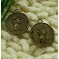 thumbnail image 5 of K-KED 150 Pcs Bronze Plated Round Coin Charms Pendant 23X20MM S2269 DIY Delicate Jewelry Making, 5 of 5