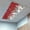 Red, variant on Grey Christmas Fluorescent Light Covers, Snowman Xmas Tree Snowflake Winter Magnetic Light Covers for Ceiling Lights, Fluorescent Ceiling Shade Filters for Classroom Bedroom Office 4x2Ft x 3PCS
