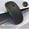 thumbnail image 4 of BRICK- Printerworld Rechargeable Mouse Wireless Silent Led Backlit Mice Usb Optical New, 4 of 6