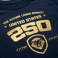 thumbnail image 3 of USA 250 Patriotic T-Shirt 1776–2026, United States Anniversary Shirt, Gold Graphic Basic Cotton Tee, Fourth of July Shirt, 3 of 6