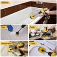 thumbnail image 2 of Drill Brush, Power Scrubber Cleaning Brush Attachment Set All Purpose Scrub Brush and 1× Extendable Rod for Grout, Floor, Tub, Shower, Tile, Bathroom and Kitchen, Drill Not Included (4PACK), 2 of 5