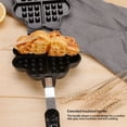 thumbnail image 4 of Double Sided Flower Heart Shape Waffle Cookie Mold Non-Stick Baker Easy To Clean, Baking Kitchen Restaurant Cooking Utensils, 4 of 9