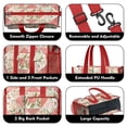 thumbnail image 3 of Teacher Tote Bag,Pioneer Flower Floral Print Pattern Teacher Utility Tote Bag,Large Work Tote Bags for Women with Multiple Pockets,Top Zipper Closure,13.8x10.6x6.7 Inch, 3 of 5