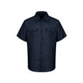 thumbnail image 3 of DYMADE Men's Workwear Turn-down Collar Short Sleeve Single Breasted Casual Button Henley Shirt Tops, 3 of 4