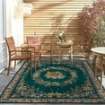 thumbnail image 3 of Jakolive 5x7 Fluttery Butterfly Design Rug, Spacious, Lightweight Carpet with Floral Accents, Non-Slip, Easy to Clean for Bedrooms and Living Areas, Dark Green, 3 of 7