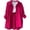 147#Hot Pink, variant on Women's Button Down Shirts Long Sleeve Cotton Summer Beach Wear for Women with Pocket