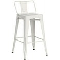 26 inch Metal Bar Stools Modern Counter Height Stools with Backs