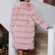 thumbnail image 3 of Abrigo de invierno cálido para mujer, chaqueta acolchada a prueba de viento, parka larga para exteriores, chaqueta acolchada gruesa con capucha de piel sintética, abrigo de invierno de piel, 3 of 5