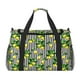 thumbnail image 1 of Fotbe Lemons on Striped Bolsa de Viaje con Estampado, Bolsa de Fin de Semana para Mujer con Compartimento para Zapatos, Bolsa de Gimnasio con Bolsillo Húmedo, 1 of 7