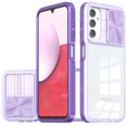 thumbnail image 6 of Designed for Motorola Moto G Stylus 5G 2024 Hybrid Cases with Sliding Camera Cover Transparent Back Slim Shockproof Bumper TPU Protective Phone Case Cover [Purple], 6 of 7