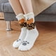 thumbnail image 5 of Calcetines de invierno de polar coral para dormir para mujer, bonitos calcetines con dibujos de cachorros, calcetines gruesos y cálidos para el suelo, calcetines de toalla para adultos, 5 of 6