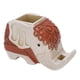 thumbnail image 3 of Nikou Elefante Pluma contenedor Resina sintética Multiusos Almacenamiento Vivo Precioso Modelado teléfono Soporte, 3 of 5