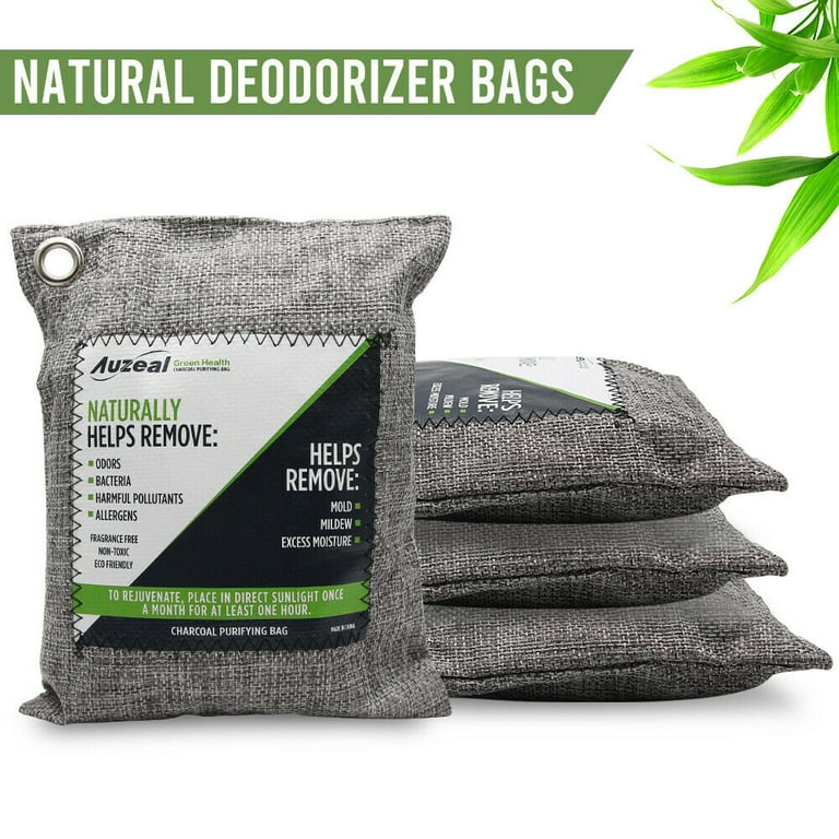 Air Purifying Bag Purifier Nature Fresh Charcoal Bamboo Mold Freshener 2 Bags