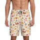 thumbnail image 1 of Balery UAE Travel1 Pantalones cortos de pijama de punto de algodón para hombre con cinturilla y bolsillos-XX-Large, 1 of 6