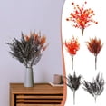 thumbnail image 7 of Autumn Colors Persian Grass Simulation Plant Flowers, UV Resistant Artificial Fern, Faux Boston Fern for Wedding, Home, Outdoor, and Garden Decoration for Home Decor, Patio(Black,13.78"), 7 of 7