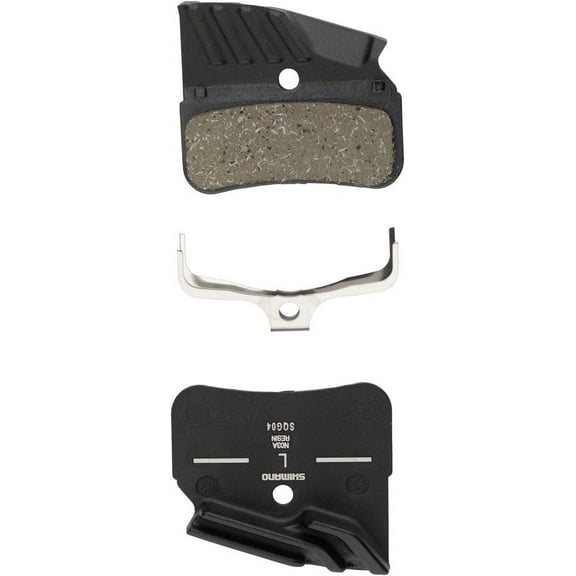 Shimano N03A-RF Disc Brake Pad and Spring - Resin Compound, Finned Alloy Back Plate, One Pair