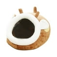 thumbnail image 2 of Semi-Enclosed Pet House, Creative Cute Cartoon Cat Bed Cave, Winter Warm Pet Bed Tent for Small Dogs Cats, Soft Comfortable, Perfect for Pet Sleep, Rest and Play, 2 of 4